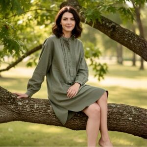 Sandrine Rose Moss Oversized Dress by Free People